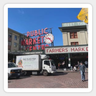 pike place market, seattle Sticker